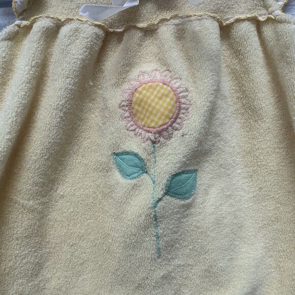 3 Mos Health Tex Vintage 1970’s Baby Jumper Yellow Flower Terry Cloth - Picture 2 of 7